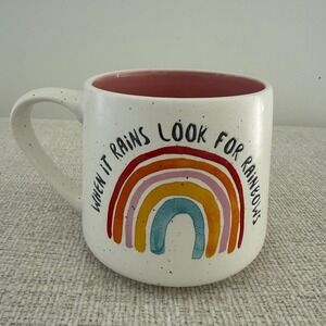 It's a Good‎ Day for a Good Day Coffee Mug When It Rains Look For Rainbows 18 oz